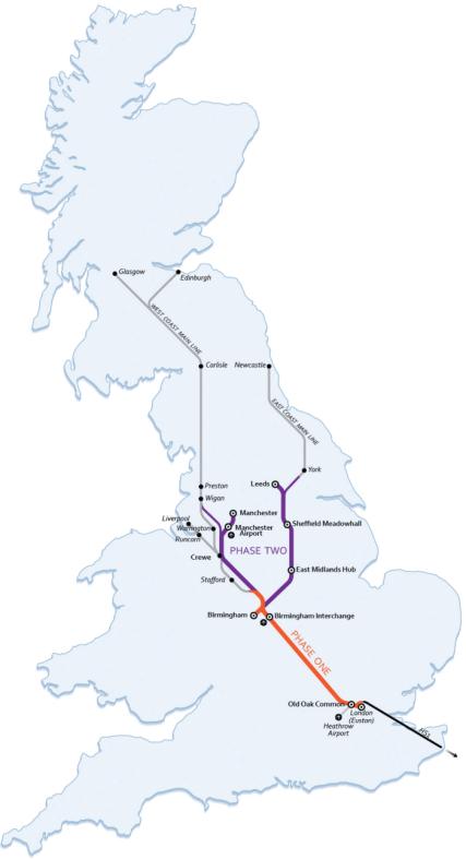 Conven/onal rail network to trade with the rest of the