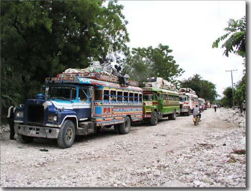 The road from Port-au-Prince to Jeremie is cut