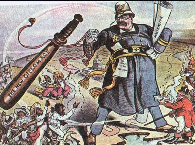 The Roosevelt Corollary became known as the Big Stick Policy. Teddy Roosevelt often boasted he would walk softly but carry a big stick.
