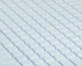 High Risk Mattress Mattress does not require turning High frequency welded seams with concealed zip Cover and foam can be replaced individually Strikethrough Protective Shield Cleaning protocols can