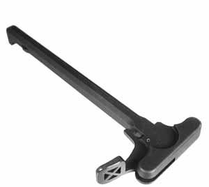 Replaces the charging handle latch, allows easy function of rifle with either hand.