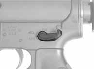 Has a lower extended pad, which is used to hold the bolt carrier back when the magazine is not installed (Excellent for tactical training when the magazine must be