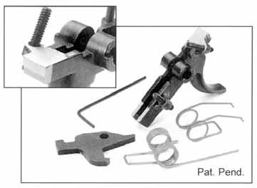 Finally a two-stage trigger that s easy to install and use Pull weight: 1st stage: 2 lbs 2nd stage: 5 3/4 lbs.