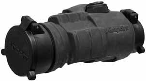 00 Compatible with every generation of NVD.  meters (135 feet) Comes with replaceable outer black rubber cover Outer rubber cover available in Dark Earth Brown. AM-11421 = 2 MOA Heavy duty scope.