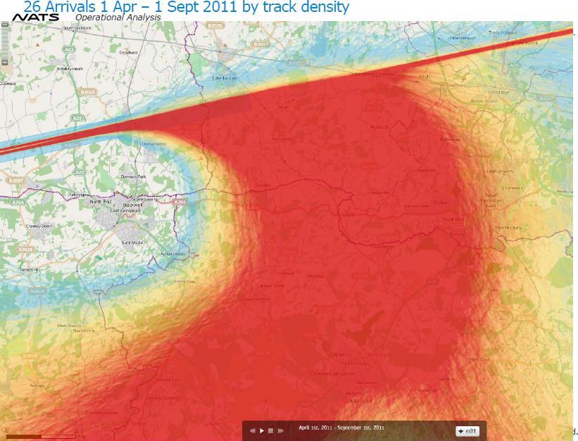 by Track Density 2013