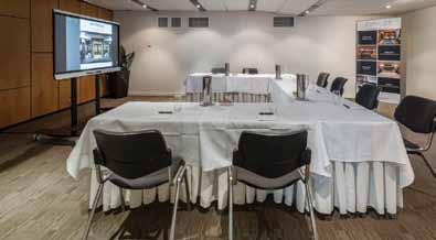 Highlights include; Inbuilt sound system Numerous 240v power sources Ceiling mounted data projector & screen // the boardroom A contemporary space with sleek interior décor, The Boardroom (32 m²) is