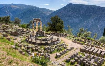 After breakfast depart for Delphi, also known as World Center. In Mythology, Delphi was the meeting place of two eagles sent by Zeus in opposite directions.