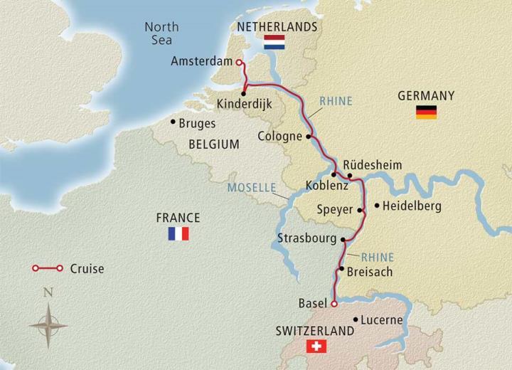 Itineraries Rhine Getaway - 8 Days/6 Guided Tours/4 Countries Date: July 21, 2017 Ship : Viking Eir #C103175 Experience the highlights of the legendary Rhine in just 8 days.