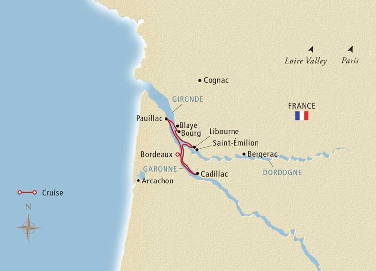 Chateaux, Rivers, and Wine - 8 Days/7 Guided Tours/1 Country Date: October 14, 2017 Ship : Viking Forseti #C103178 Saint-Émilion, Pomerol, Sauternes, Médoc and Margaux are but a handful of the
