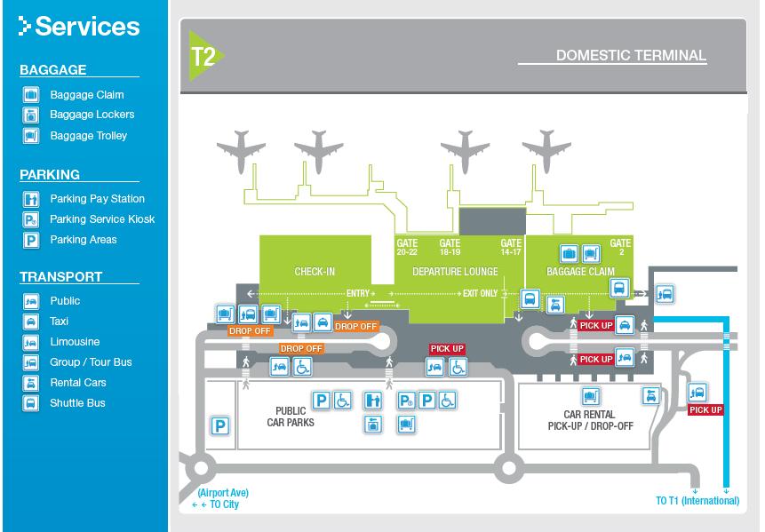 17.5 T2 Domestic Terminal external layout