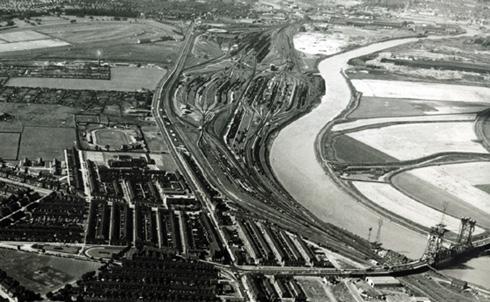 At around the same time, in 1967, the Wolviston to Sheraton dual carriageway ( 7.0m) was opened north of Billingham. This was followed in 1971 by three schemes: the Castle Eden Bypass ( 3.