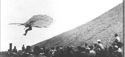 Getting in the air: Otto Lilienthal Lilienthal experimented on wing shapes and lift Published book: Birdflight as the basis for