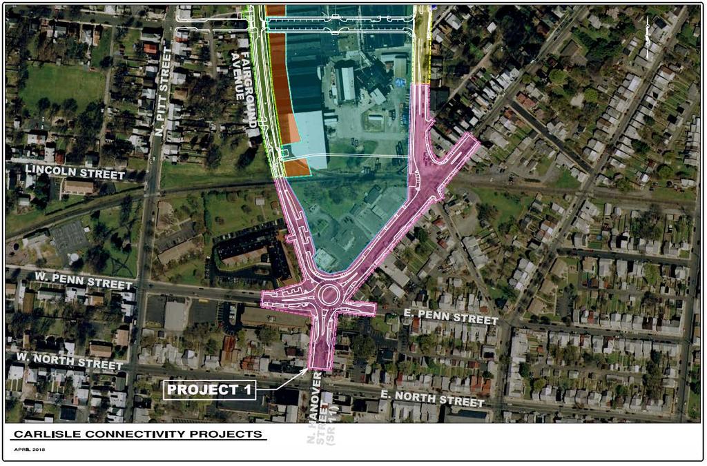 Carlisle Connectivity Projects: Borough Project 1 Realignment, signalization, & RR