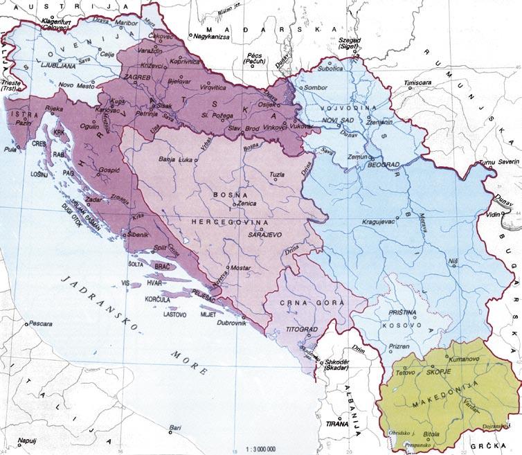 The Socialist Republic of Croatia, in Yugoslavia, 1945-May 1990. end of 1971 and resulted in trouble for tens of thousands of Croats who had taken part.