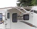That s where the Eagle travel trailer s A electric awning comes in.