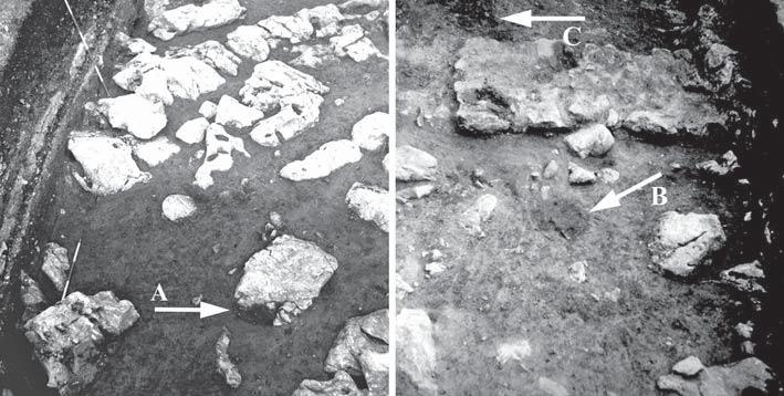 Benjamin Štular Jame z rimskim novcem sicer ne moremo povsem natančno umestiti v prostor, vendar od groba 23 ni oddaljena več kot 2 metra proti jugozahodu. Omenjeno kamenje torej leži med obema.