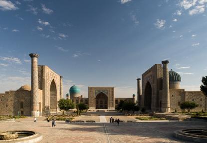Samarkand Samarkand is situated in the Zerafshan Valley, and