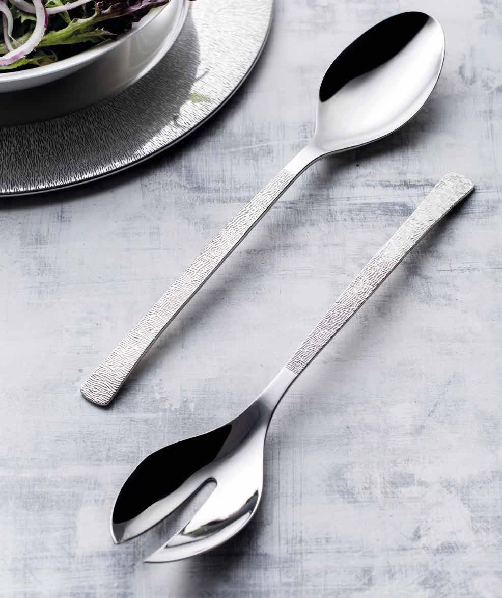 18.10 STUDIO SALAD SERVERS The Studio 2-piece set of salad spoon and fork is perfect for serving