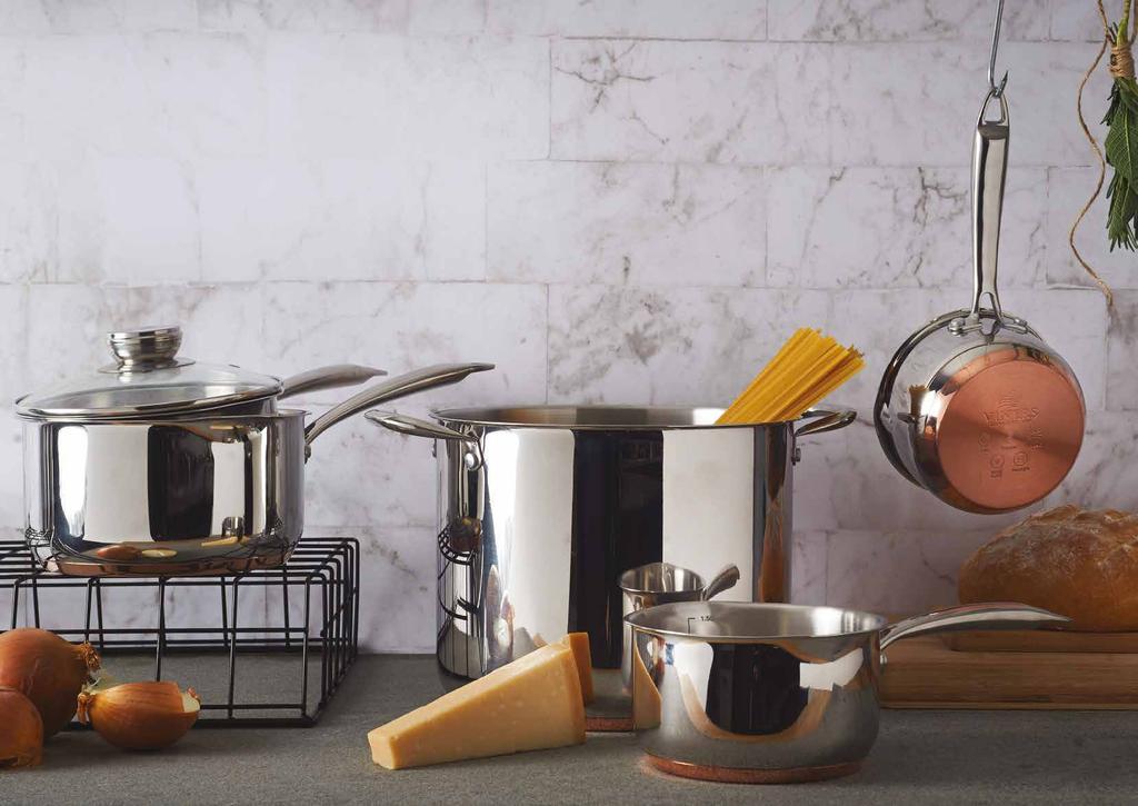 PANS A vital part of every kitchen, the Viners range of pans are all built to stand the test of time. All of our pans feature riveted handles for superior strength and durability.