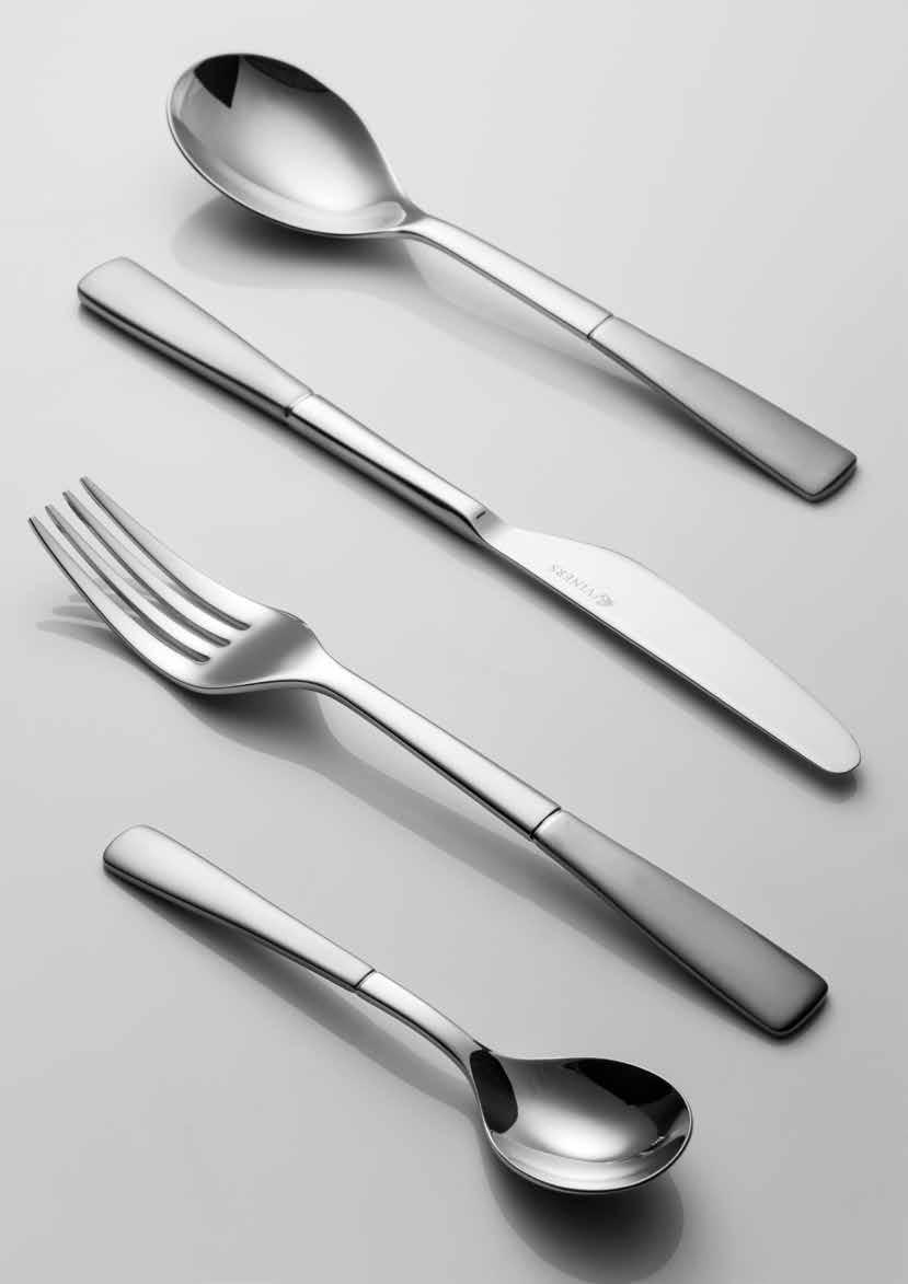 18.10 REEMA Reema combines a matt satin finish with highly polished handles, to bring a contemporary feel to your mealtimes.