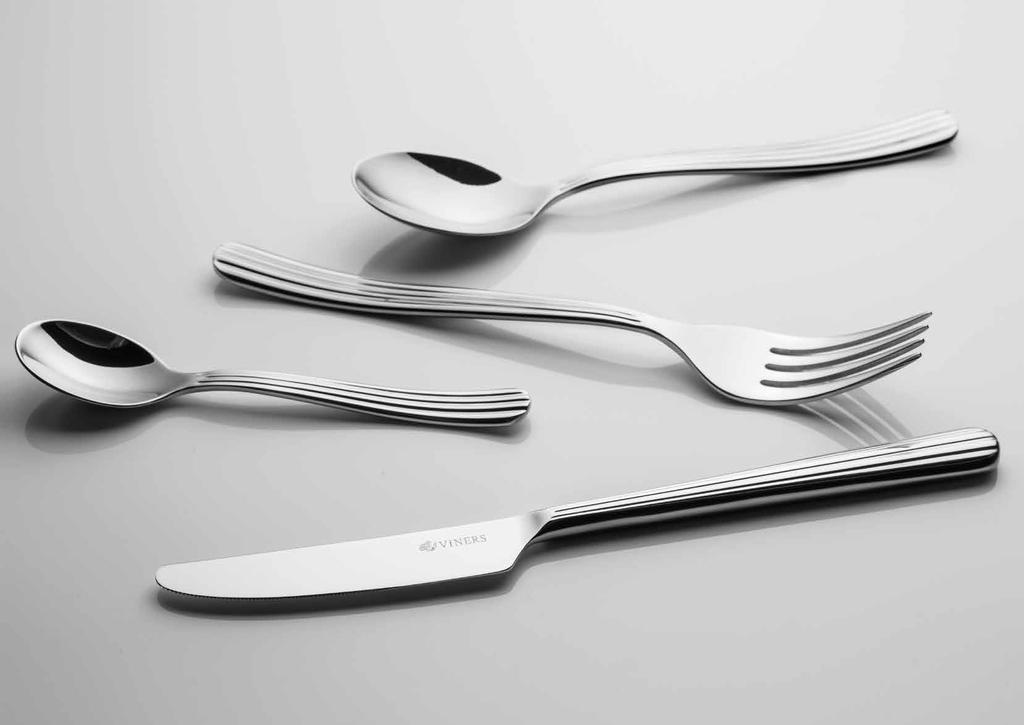 18.10 GRACE Grace cutlery features a long slender ridged design that brings elegance to your table.