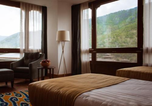 ACCOMMODATIONS HOTEL OSEL, THIMPHU Situated within the heart of the Thimphu valley but just off the main road, Osel is a 35-room hotel that captures the best of both worlds: It offers easy access for