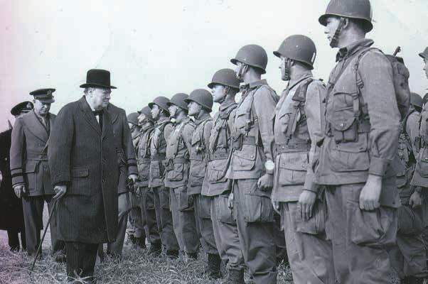 ITINERARY OPTIONAL PRE-TOUR EXTENSION 101ST AIRBORNE AT HITLER'S EAGLE'S NEST WINSTON CHURCHILL WITH "IKE" BEHIND HIM, MEETS WITH AMERICAN TROOPS CHURCHILL'S LONDON Optional Two-Night