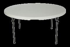 Housewares Folding Tables Lifetime Round Folding Table UV Protected HDPE Top Superior Strength and