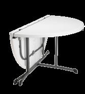 LT80575 Lifetime Round Folding Table Fold In Half For Easy Storage and Transport Superior Strength