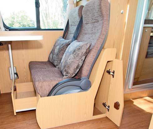 Curtains are fitted all-round, including right around the driver s cab.