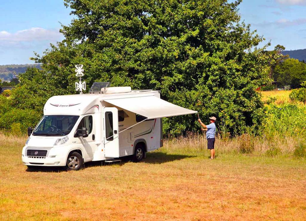 Day Test: Jayco Conquest 20ft 2 The baby Conquest s diminutive dimensions should make for easy campsite access, whilst a good level of standard equipment means even in base form you won't be wanting