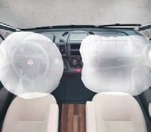Driver and front passenger airbag: Both seats in the cab are equipped as standard with Fiat airbags.