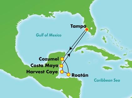 BA - $2,003 pp Price Includes: Roundtrip bus to Tampa, 10-night cruise, port taxes & government fees, travel protection insurance Norwegian Pearl 7 Night Western Caribbean Cruise from Tampa February