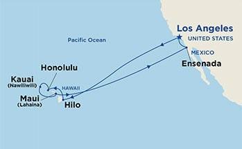 cruise, port taxes & government fees, travel protection insurance Emerald Princess 15 Day Hawaiian Cruise February 24 - March 11, 2019 Sailing roundtrip from Los Angeles to Hilo,