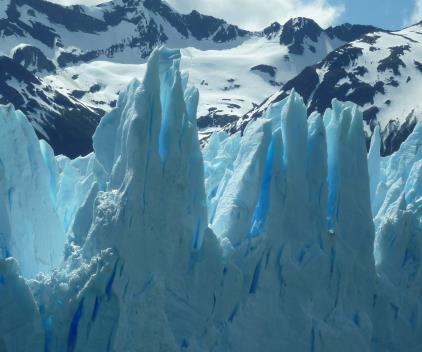 mythic mountains and glaciers of Patagonia. In the National Park of Los Glaciares you can see, photograph, and even trek on different glaciers.