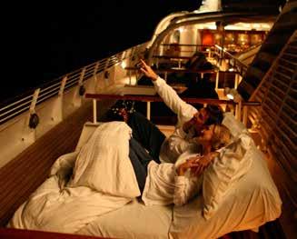 - Sleep under the stars on a Balinese DREAM Bed - Watch Starlit Movies on deck - Visit the bridge with