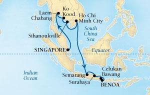 1-Day Thailand, Vietnam & Java Sea Singapore to Benoa 01 Mar 19 -Day Alaska & America s Gold Coast