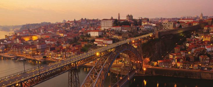 Portugal On a Budget Porto City Break 3 nights from 180,00 1st Day - Arrival in Porto Private Transfer from the airport to the selected Hotel. Check in (only possible after 2.00 pm) and accommodation.