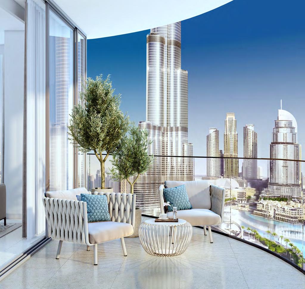 A TRULY BREATHTAKING VANTAGE POINT Sweeping vistas of Burj Khalifa and Dubai s world-beating landmarks are only the beginning of a true grandiose lifestyle at