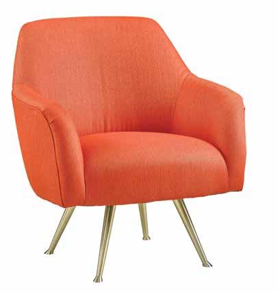 The Oliver Swivel Chair is light and airy but with the