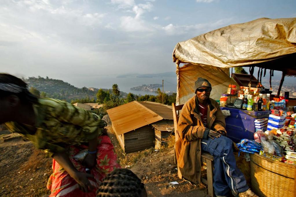 A seller in Bukavu on