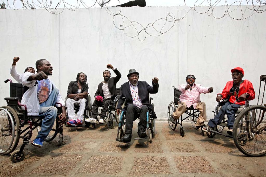 The musical group composed of paraplegics, Staff