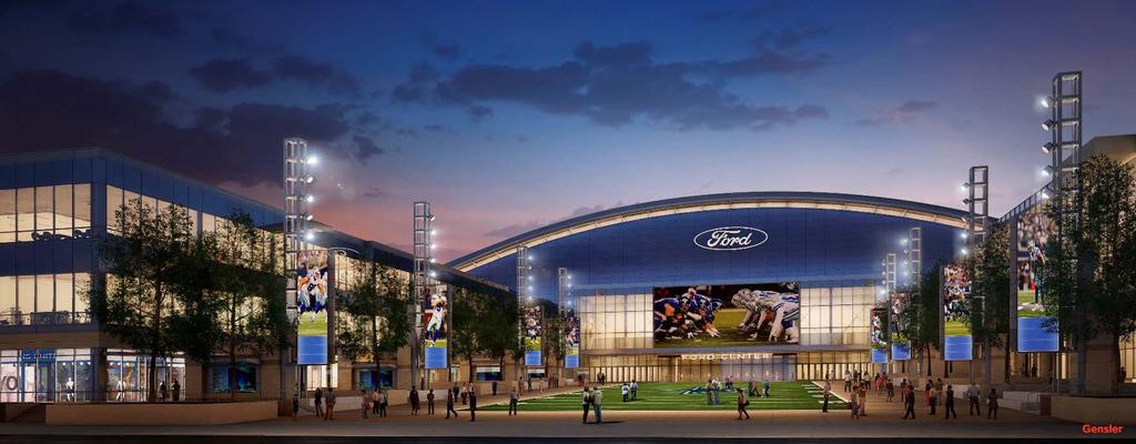The Ford Center at The Star in Frisco Ford Motor Company & Texas Ford Dealers - long-term sponsorship & naming rights Publicly-owned, 557,881 SF, 12,000 seat multi-use event center / indoor stadium &
