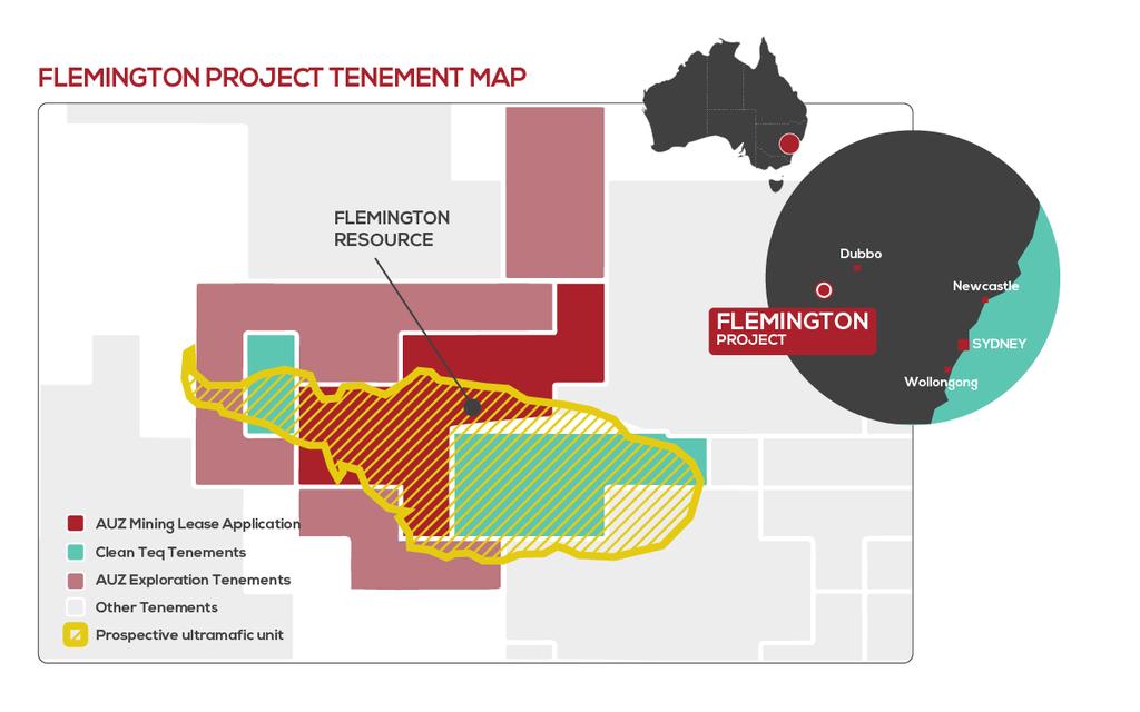 Figure 5: Australian Mines will recommence drill testing the full extent of the prospective Tout Complex (outlined in yellow in this image) in the June quarter.