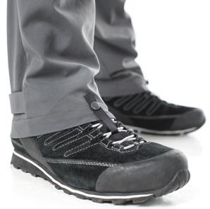 The legs are a bit longer than for a normal trouser, ensuring that the ankles are covered and thereby