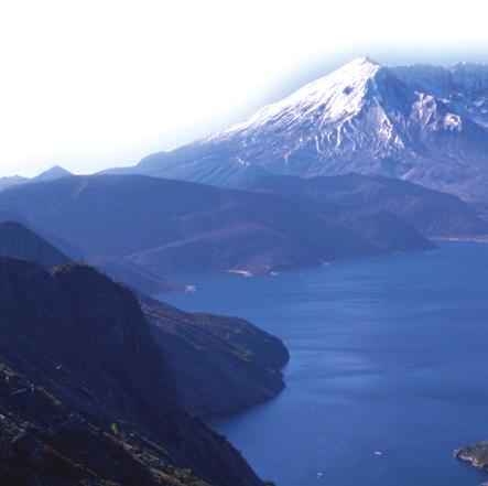 Mount St. Helens is another volcano in the Cascade Range. It is also located in Washington. Mount Rainier and Mount St. Helens are part of a group of volcanoes called the Pacific Ring of Fire.