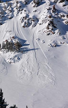 Almost every avalanche, of any type, starts when a snow pack layer is not well bonded to the slope itself or to other snow pack layers underneath.