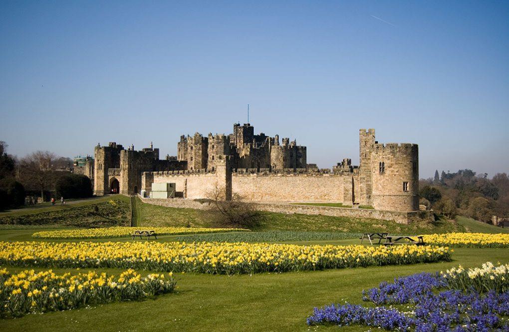 Alnwick Castle, Northumberland Situated in Northumberland the county bordering Scotland Alnwick was the scene of many conflicts between the local Percy family and the Scots.