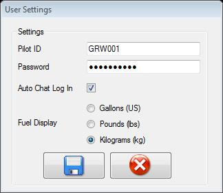 Settings The settings page helps you set up the Greece Airways Virtual Dispatched on your own need.