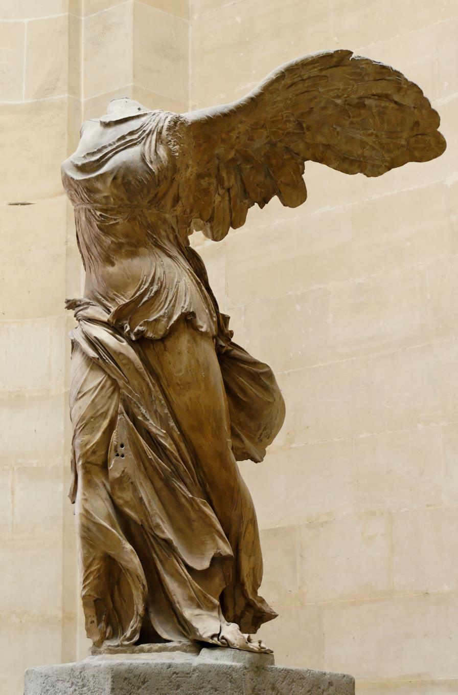 37. Winged Victory of Samothrace Hellenistic Greece c. 190 B.C.E. Marble and paint Nike is symbol of victory. Probably commemorated a naval victory.